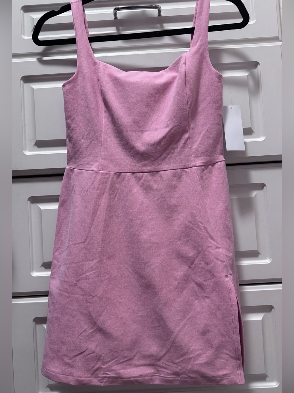 Beyond yoga spacedye court appeal mini dress in pink haze